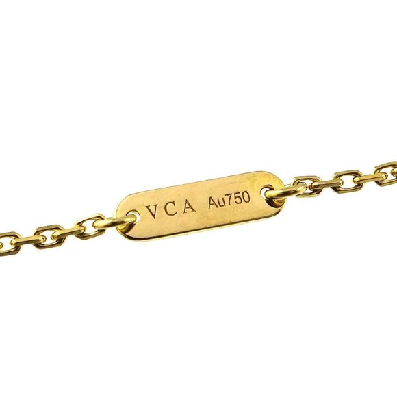 Van Cleef Arpels Vintage Alhambra Onyx Necklace 18K YG 750 90271426 - Picture 11 of 11